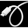 Spigen USB-C to USB-C 1 Metre Kablo 60W Güç/PPS 2.0 Super Hızlı Şarj / 480 Mbps Data Aktarım Hızı Type-C Ekstra Dayanıklı White - ACA08717