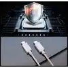 Spigen USB-C to USB-C 1 Metre Kablo 60W Güç/PPS 2.0 Super Hızlı Şarj / 480 Mbps Data Aktarım Hızı Type-C Ekstra Dayanıklı White - ACA08717