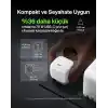 Belkin USB-C Duvar Şarj Cihazı, 65W, Hızlı Şarj Bloku, Tip C Telefon Şarj Cihazı, Apple iPhone 16/15/14/13, Galaxy S25, Google Pixel 9, MacBook, iPad, AirPods, Chromebook ve Daha Fazlası - Beyaz