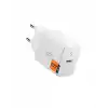 Spigen 20W USB-C Mini Hızlı Şarj Aleti/Şarj Isısını Düşürür GaN Pro Akım Korumalı Güç Adaptörü iPhone & Android & iPad Type-C EE201 White - ACH08701