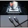 Spigen USB-C to USB-C 2 Metre Kablo 60W Güç/PPS 2.0 Desteği Super Hızlı Şarj / 480 Mbps Data Aktarım Hızı Type-C Ekstra Dayanıklı Black - ACA08720
