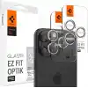 Spigen iPhone 17 Pro/Pro Max / 16 Pro/16 Pro Max / 15 Pro/15 Pro Max ile Uyumlu Kamera Lens Koruyucu Cam Kolay Kurulum Glas.tR EZ Fit Optik Pro (2 Adet) Crystal Clear - AGL06914