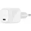 Belkin BoostCharge Kompakt Duvar Şarj Cihazı 30 W, Seyahat Dostu USB-C Power Delivery Hızlı Şarj, iPhone, Samsung Galaxy, iPad, AirPods, Tablet ve Daha Fazlası, USB-C’den USB-C’ye Kablo ile, Beyaz