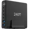 Juo 240W GaN PD 3.1 Masaüstü Hızlı Şarj Cihazı 4 Type-C + 2 USB-A iPhone & MacBook & Laptop Uyumlu Şarj Aleti