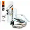 Spigen iPhone Duo ile Uyumlu Hayalet Ekran Koruyucu Cam Kolay Kurulum Glas.tR EZ Fit Pro Privacy (2 Adet) - AGL12009