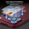 Spigen iPhone 18 Pro Max / 18 Pro ile Uyumlu Kamera Lens Koruyucu Cam Kolay Kurulum Glas.tR EZ Fit Optik Pro (2 Adet) Dark Cherry - AGL12044