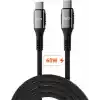 Juo 60W USB Type-C to Type-C Örgülü PD Hızlı Şarj ve Data Kablosu 2 Metre