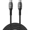 Juo 60W USB Type-C to Type-C Örgülü PD Hızlı Şarj ve Data Kablosu 2 Metre