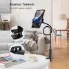 Juo 70 CM Akrobat Esnek Tablet ve Telefon Tutucu Stand Siyah