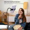 Juo 70 CM Akrobat Esnek Tablet ve Telefon Tutucu Stand Siyah