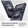 Spigen iPhone 16 Plus / 15 Plus ile Uyumlu Ekran Koruyucu Cam Kolay Kurulum Glas.tR EZ Fit (2 Adet) - AGL06883