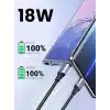 UGREEN 2.0 A USB-A & USB-C Örgülü Şarj ve Data Kablosu, 25 Santimetre, Siyah, 60124