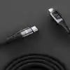 Juo 27W Dijital Led Ekranlı USB Type-C to Lightning iPhone iPad Hızlı Şarj ve Data Kablosu 1 Metre