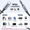UGREEN USB C Aux Kablosu 3.3FT DAC Tip C - 3,5 mm Kulaklık Ses Adaptörü Hi-Fi Stereo Erkek Araba Yardımcı iPhone 17 Pro Max 16 Pro 15 Galaxy S25 S24 Ultra A56 iPad Pixel 10/9 (1M) ile Uyumlu