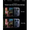 Spigen iPhone 17 Pro/Pro Max / 16 Pro/16 Pro Max / 15 Pro/15 Pro Max ile Uyumlu Kamera Lens Koruyucu Cam Kolay Kurulum Glas.tR EZ Fit Optik Pro (2 Adet) Black - AGL05205
