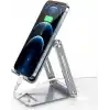 Juo Alüminyum Katlanabilir Metal Masaüstü Telefon Tutucu Standı Gümüş