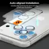 Spigen iPhone 18 Pro Max / 18 Pro ile Uyumlu Kamera Lens Koruyucu Cam Kolay Kurulum Glas.tR EZ Fit Optik Pro (2 Adet) Silver - AGL12046