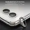 Spigen iPhone Duo ile Uyumlu Kamera Lens Koruyucu Cam Kolay Kurulum Glas.tR EZ Fit Optik Pro (2 Adet) White - AGL12012