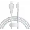 Baseus Pudding Hızlı Şarj Özellikli Lightning Kablo 2.4A, 1.2 Metre, Beyaz