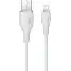 Baseus Pudding Hızlı Şarj Özellikli Lightning Kablo 2.4A, 1.2 Metre, Beyaz