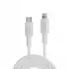 Juo 27W USB Type-C to Lightning iPhone iPad ile Uyumlu Silikon Hızlı Şarj ve Data Kablosu Beyaz 2 Metre