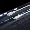 Juo 27W USB Type-C to Lightning iPhone iPad ile Uyumlu Silikon Hızlı Şarj ve Data Kablosu Beyaz 2 Metre