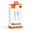 Juo 27W USB Type-C to Lightning iPhone iPad ile Uyumlu Silikon Hızlı Şarj ve Data Kablosu Beyaz 2 Metre