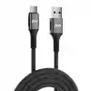 Juo 66W USB-A to Type-C Örgülü Hızlı Şarj ve Data Kablosu 1 Metre