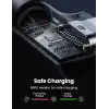 UGREEN 18W, USB to 90 Derece USB-A & USB-C Kablo, 1 Metre, Siyah, ACBUGN50941