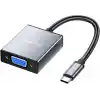 VegGieg Type-C to VGA 1080P 60Hz Çevirici Dönüştürücü Kablo Adaptör