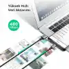 Ugreen Örgülü Micro-USB & USB-A Data ve Şarj Kablosu, 1.5 Metre, Siyah