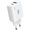 Bix ZH-2U41T 25W PD 3.0 Type-C & USB-A Çift Bağlantı Noktalı Hızlı Şarj Adaptörü, Huawei, iPhone 15/14/13/12/Pro Max, iPad Air/Pro ve Daha Fazlası ile Uyumlu