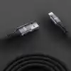 Juo 12W 2.4A USB-A to Lightning iPhone iPad ile Uyumlu Örgülü Hızlı Şarj ve Data Kablosu 2 Metre
