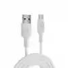 Juo 12W USB-A to Type-C Silikon Hızlı Şarj ve Data Kablosu Beyaz 2 Metre