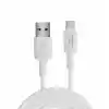 Juo 12W USB-A to Type-C Silikon Hızlı Şarj ve Data Kablosu Beyaz 2 Metre