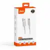 Juo 12W USB-A to Type-C Silikon Hızlı Şarj ve Data Kablosu Beyaz 2 Metre