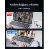 Rocoren 11 Portlu 4K 30Hz HDMI Gigabit Ethernet SD TF Kart Okuyuculu 3.5mm Jack USB Hub Çoklayıcı