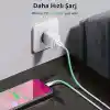 Ugreen iPhone Lightning 2.4A Data ve Şarj Kablosu Siyah 1 Metre