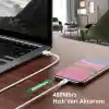 Ugreen iPhone Lightning 2.4A Data ve Şarj Kablosu Siyah 1 Metre