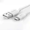 UGREEN 2.0 A USB-A & Micro-USB Data ve Şarj Kablosu, 50 Santimetre, Beyaz, 60140