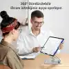 Juo 360° Dönebilen Alüminyum Tablet Standı Yükseklik ve Eğim Ayarlı Metal Tablet Tutucu iPad Pro 13 12 11 Air Mini 5 4 3 Telefon E-Okuyucu Uyumlu