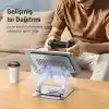 Juo 360° Dönebilen Alüminyum Tablet Standı Yükseklik ve Eğim Ayarlı Metal Tablet Tutucu iPad Pro 13 12 11 Air Mini 5 4 3 Telefon E-Okuyucu Uyumlu