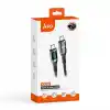 Juo 100W 5A QC4.0 Dijital Led Ekranlı E-Mark Çipli USB PD Type-C Hızlı Şarj ve Data Kablosu 1 Metre