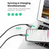 Ugreen, MFi Lisanslı USB-A & Lightning Örgülü Data ve Şarj Kablosu, 1.5 Metre, Beyaz