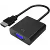 DM CHB021 HDMI to VGA Çevirici Dönüştürücü 3.5mm Aux Ses Destekli Çıkış