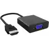 DM CHB021 HDMI to VGA Çevirici Dönüştürücü 3.5mm Aux Ses Destekli Çıkış