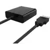 DM CHB021 HDMI to VGA Çevirici Dönüştürücü 3.5mm Aux Ses Destekli Çıkış