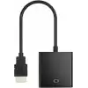 DM CHB021 HDMI to VGA Çevirici Dönüştürücü 3.5mm Aux Ses Destekli Çıkış