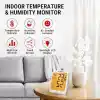 ThermoPro TP53 Dijital Termometre Higrometre İç Mekan Sıcaklık ve Nem Ölçer Dokunmatik Aydınlatmalı Oda Ortamı için Profesyonel Termo-Higrometre