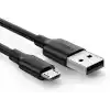 UGREEN 2.0 A USB-A & Micro USB Data ve Şarj Kablosu, 50 Santimetre, Siyah, ACBUGN60135